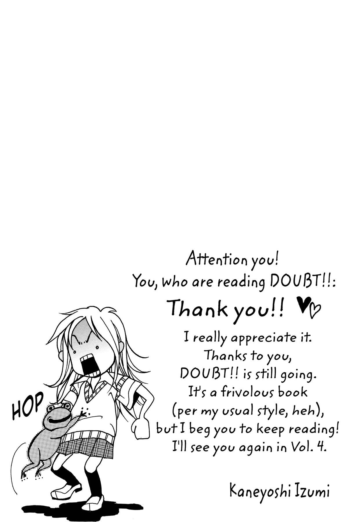 Read Doubt!! Manga Online